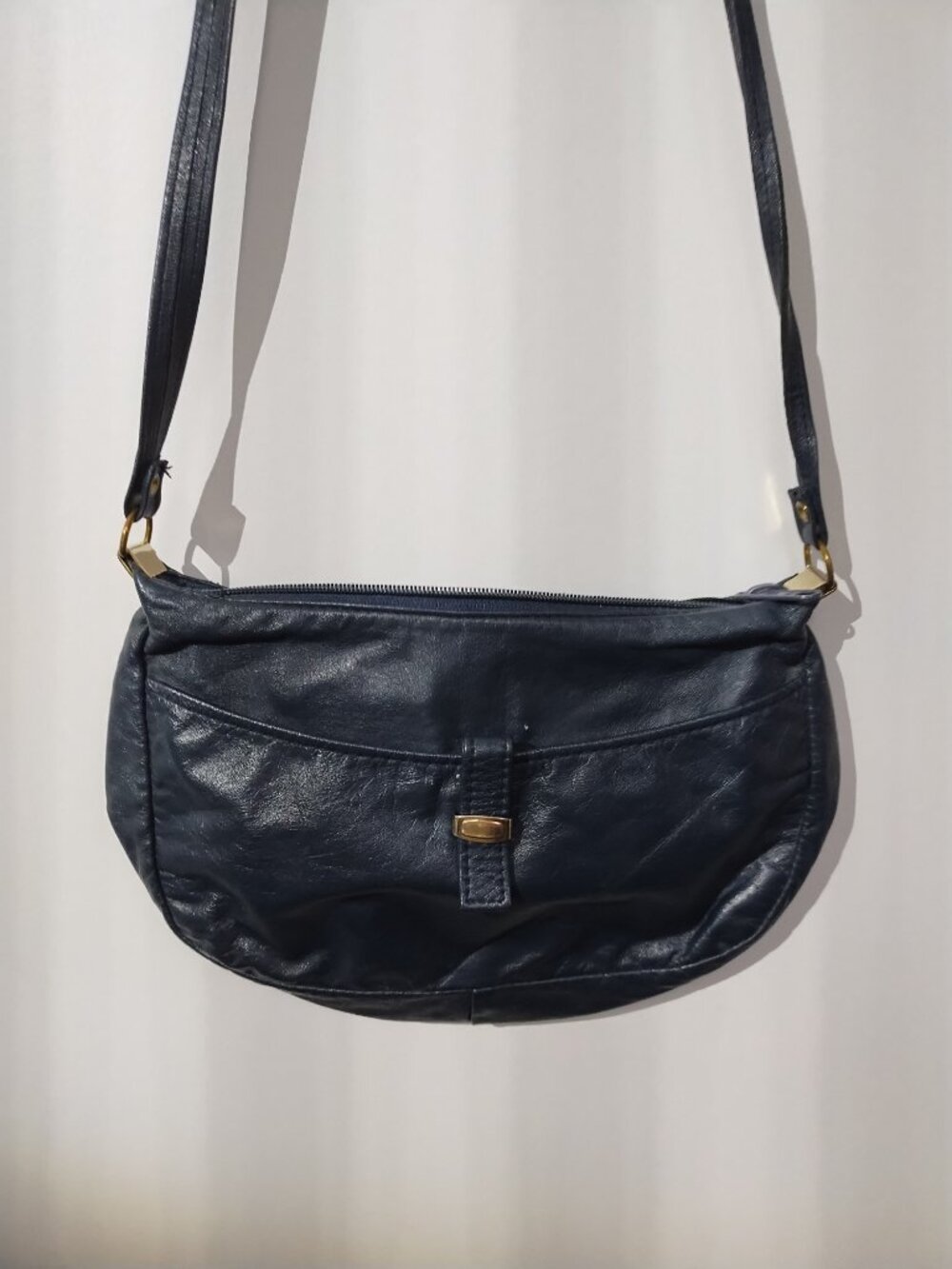 Vintage Vermillion blue leather purse - Picture 3 of 7